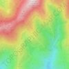Mapa topográfico La Mediana, altitude, relevo
