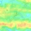 Mapa topográfico La Menuais, altitude, relevo