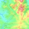 Mapa topográfico Sussaute, altitude, relevo