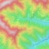 Mapa topográfico Trogoni, altitude, relevo