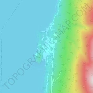 Mapa topográfico Riondel, altitude, relevo