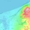 Mapa topográfico Shire of Mornington Peninsula, altitude, relevo
