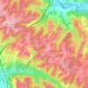 Mapa topográfico Calcinaia, altitude, relevo