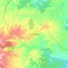 Mapa topográfico Millaa Millaa, altitude, relevo