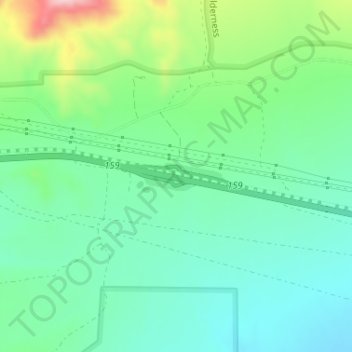 Mapa topográfico Cactus City, altitude, relevo