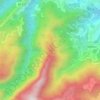Mapa topográfico Pedreiro, altitude, relevo