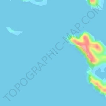 Mapa topográfico Talbot Bay, altitude, relevo