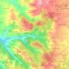 Mapa topográfico Pego, altitude, relevo