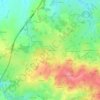 Mapa topográfico La Chardonnerie, altitude, relevo