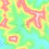 Mapa topográfico Alto Dona Josefa, altitude, relevo