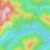 Mapa topográfico Sassiglioni, altitude, relevo
