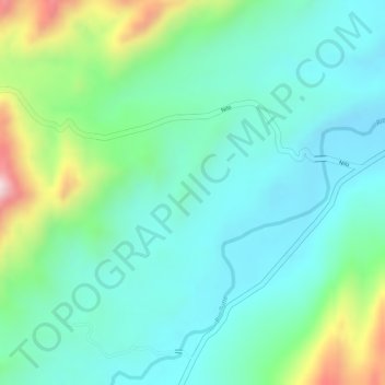 Mapa topográfico Nazareth, altitude, relevo