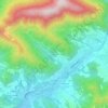 Mapa topográfico Case Benti, altitude, relevo