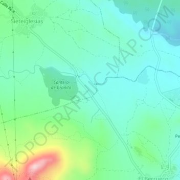 Mapa topográfico Fresnedillas, altitude, relevo