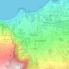 Mapa topográfico Realejo Bajo, altitude, relevo