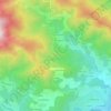 Mapa topográfico La Blache, altitude, relevo