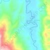 Mapa topográfico Orú, altitude, relevo