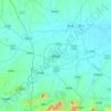 Mapa topográfico 舒城县, altitude, relevo