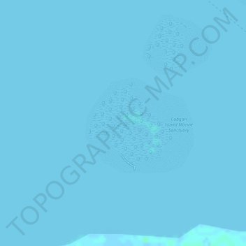 Mapa topográfico Cabgan Island, altitude, relevo