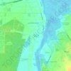 Mapa topográfico Gafanha de Aquém, altitude, relevo