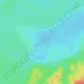 Mapa topográfico GuainiA, altitude, relevo