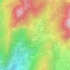 Mapa topográfico Les Guillets, altitude, relevo