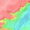 Mapa topográfico Les Huches Pies, altitude, relevo