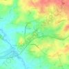 Mapa topográfico Les Jardins de Puy-Guyon, altitude, relevo