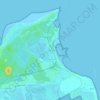 Mapa topográfico Le Pastin, altitude, relevo