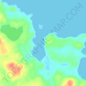 Mapa topográfico Pauloff Harbor, altitude, relevo