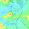 Mapa topográfico El Panderuelo, altitude, relevo