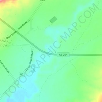 Mapa topográfico Hopi Tribe Picnic Area, altitude, relevo