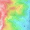 Mapa topográfico Cardete, altitude, relevo