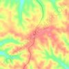 Mapa topográfico Elkins, altitude, relevo