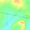 Mapa topográfico Cornudas, altitude, relevo