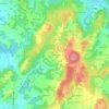 Mapa topográfico La Churlerie, altitude, relevo