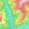 Mapa topográfico Le Tandieu, altitude, relevo