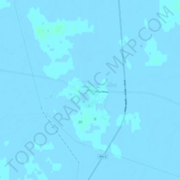 Mapa topográfico Юста, altitude, relevo