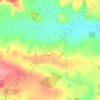 Mapa topográfico Over Worton, altitude, relevo
