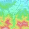 Mapa topográfico Galugah, altitude, relevo