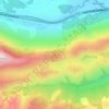 Mapa topográfico Baua, altitude, relevo