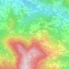 Mapa topográfico Pradelle, altitude, relevo