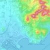 Mapa topográfico Cana Ventura, altitude, relevo