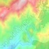 Mapa topográfico Chialza, altitude, relevo