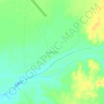 Mapa topográfico Kupartiya, altitude, relevo