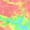 Mapa topográfico Le Clos de la Porte, altitude, relevo