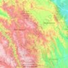 Mapa topográfico Rodríguez de Mendoza, altitude, relevo