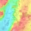 Mapa topográfico Rudersberg, altitude, relevo