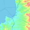 Mapa topográfico Machalilla, altitude, relevo