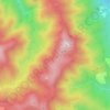 Mapa topográfico Font del Gaig, altitude, relevo